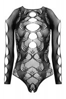 Vorschau: Langarm-Body ouvert mit Cut-Outs Vorschau: Langarm-Body ouvert mit Cut-Outs