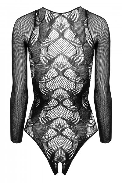 Langarm-Body ouvert mit Cut-Outs